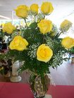 One Dozen Yellow Roses  from Bunn Flowers & Gifts, local florist in Pittsburg, TX