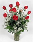 Dozen red roses from Bunn Flowers & Gifts, local florist in Pittsburg, TX