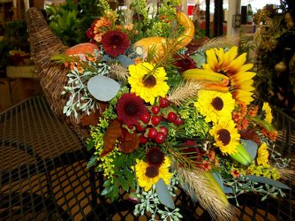 Thanksgiving Table Arrangement from Bunn Flowers & Gifts, local florist in Pittsburg, TX