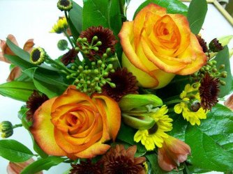 Mixed Vase Arrangement in Bright Spring Colors from Bunn Flowers & Gifts, local florist in Pittsburg, TX